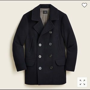 J. Crew Navy Dock Peacoat Size Large